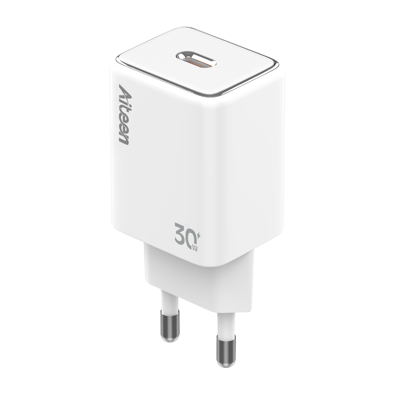 C105-CC Fast  Wall Charger 30W with Type-C to Type-C Cable White Color